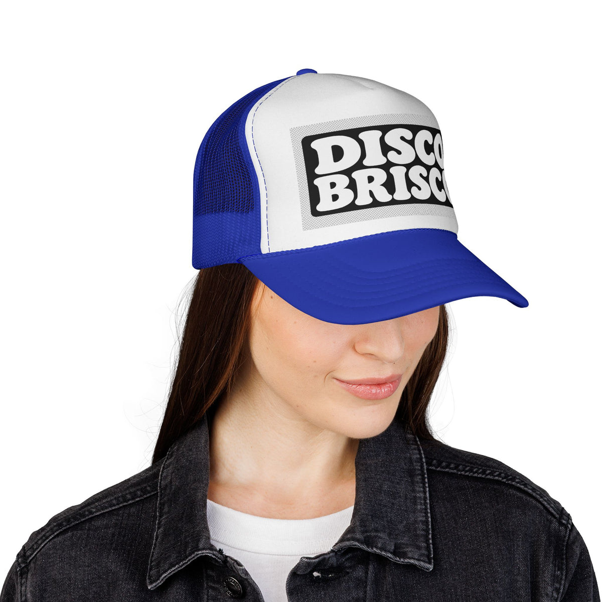 Disco Brisco Trucker Cap — Retro 70s Disco Logo Hat