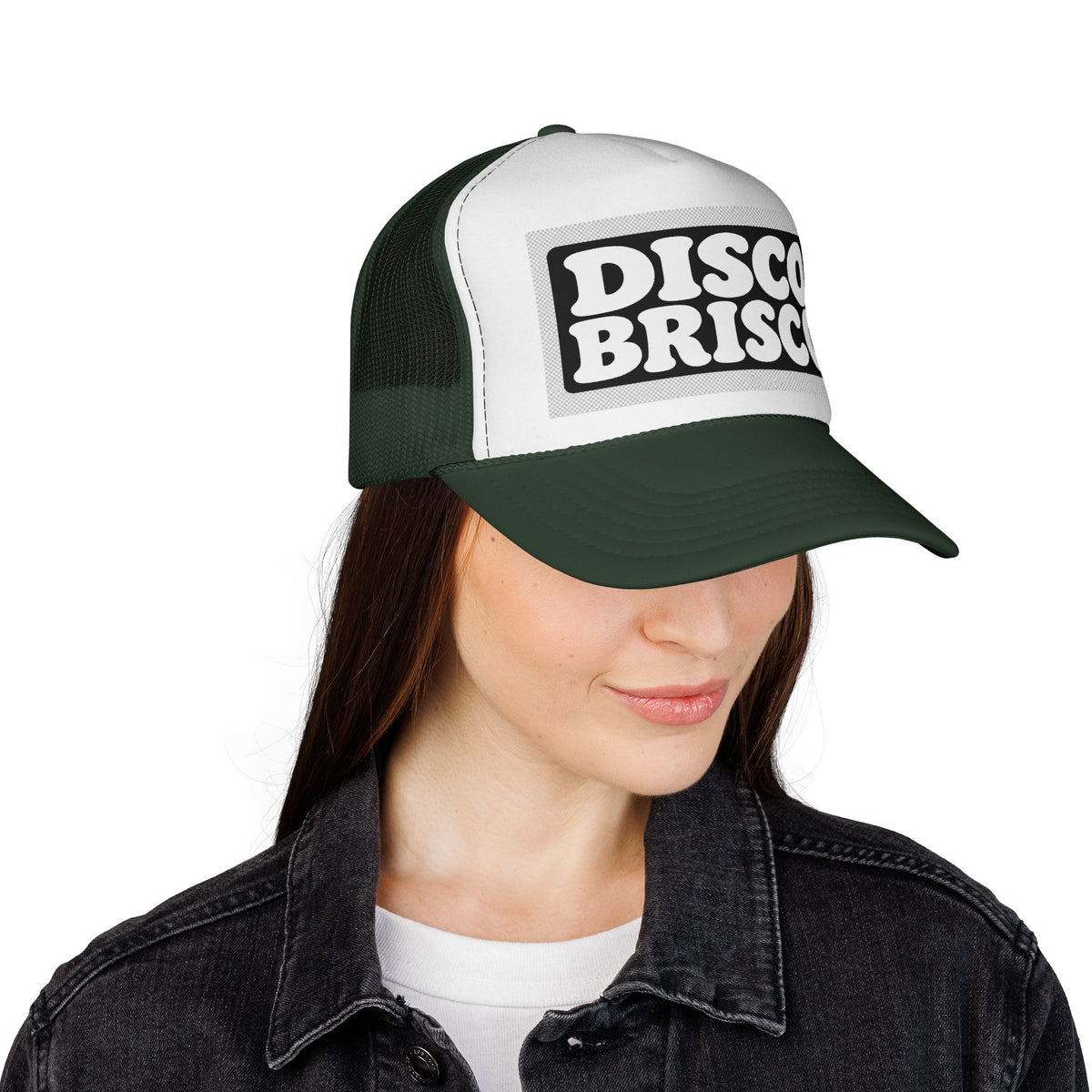 Disco Brisco Trucker Cap — Retro 70s Disco Logo Hat
