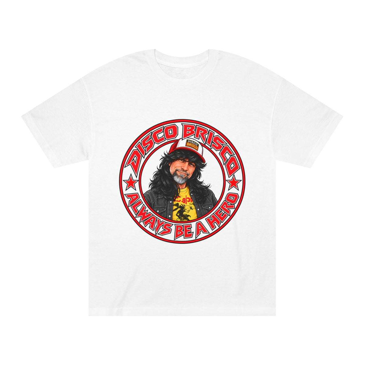 Disco Brisco "Always Be a Hero" Retro Graphic Tee