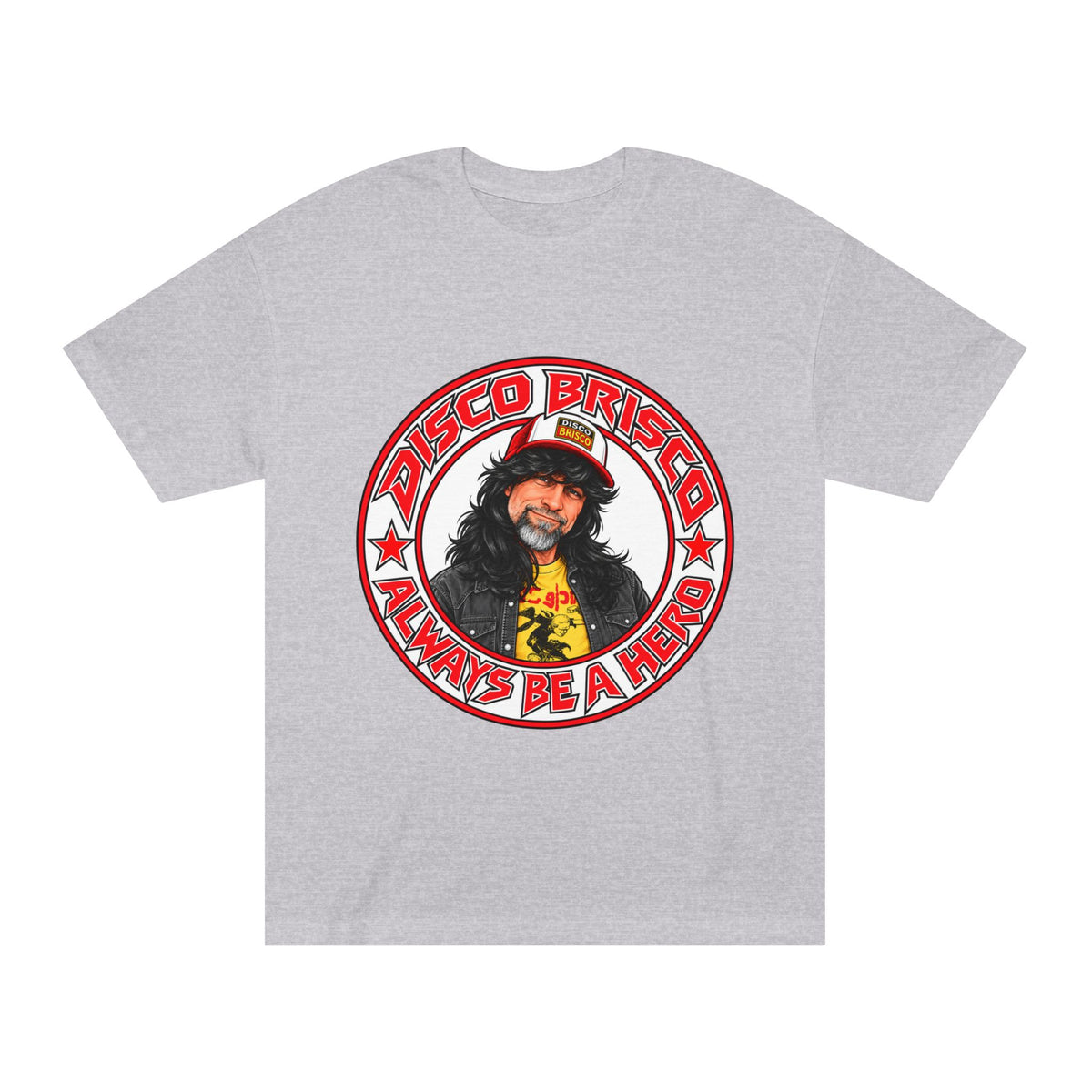 Disco Brisco "Always Be a Hero" Retro Graphic Tee