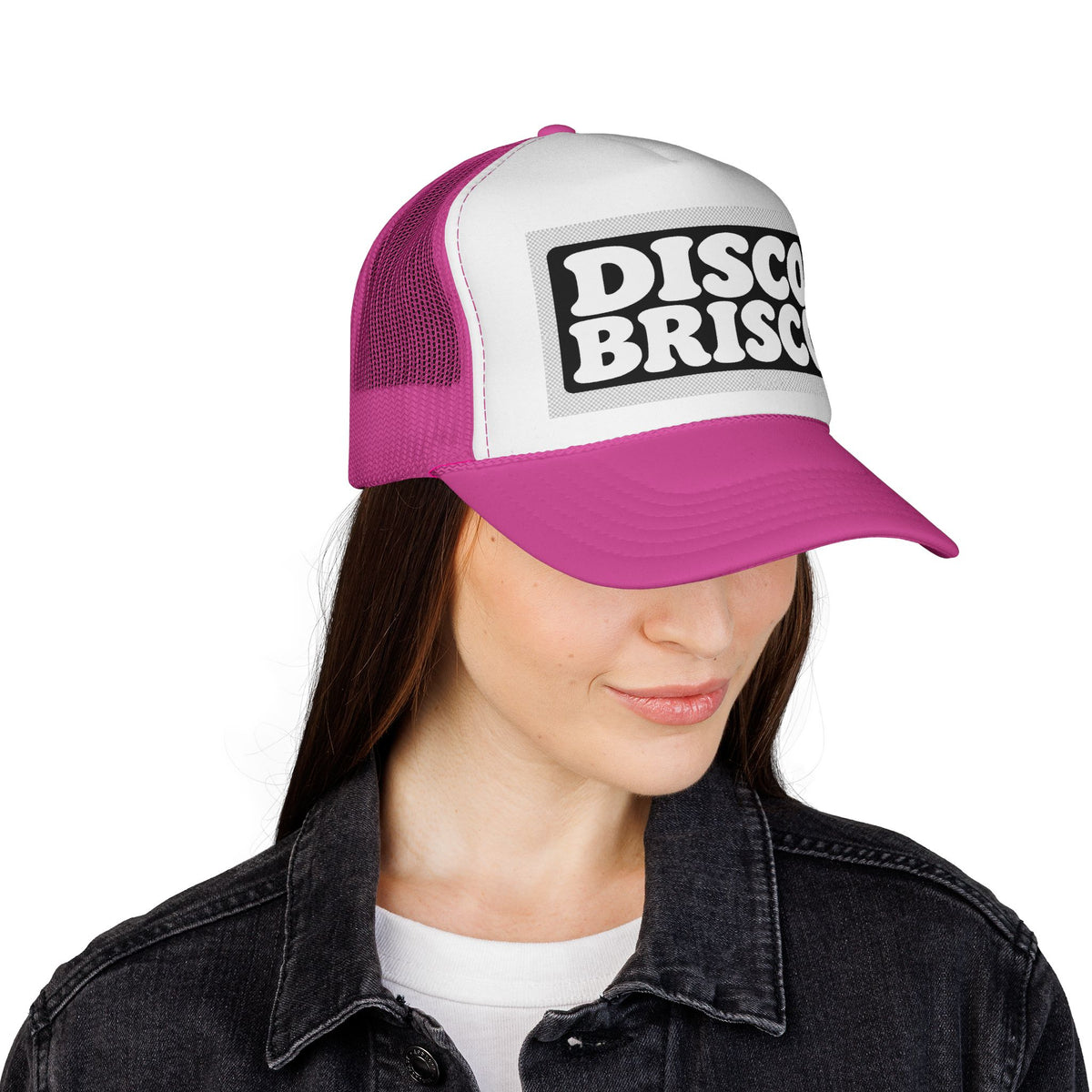 Disco Brisco Trucker Cap — Retro 70s Disco Logo Hat