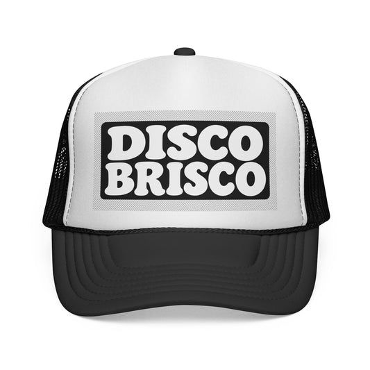 Disco Brisco Trucker Cap — Retro 70s Disco Logo Hat