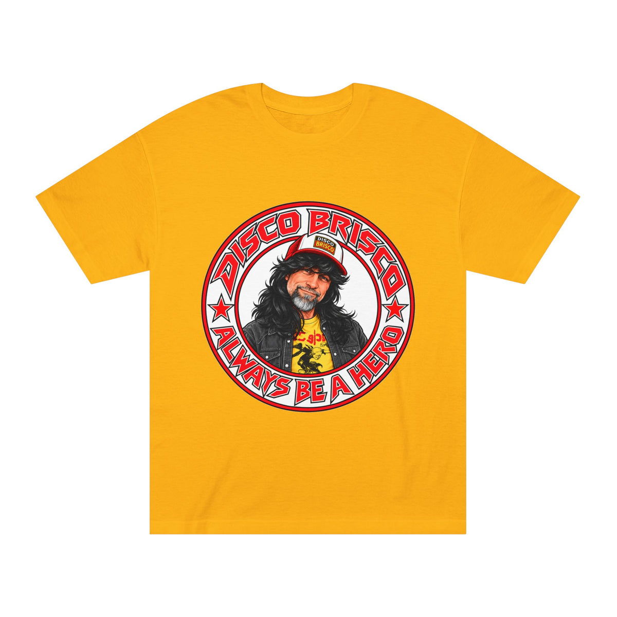 Disco Brisco "Always Be a Hero" Retro Graphic Tee