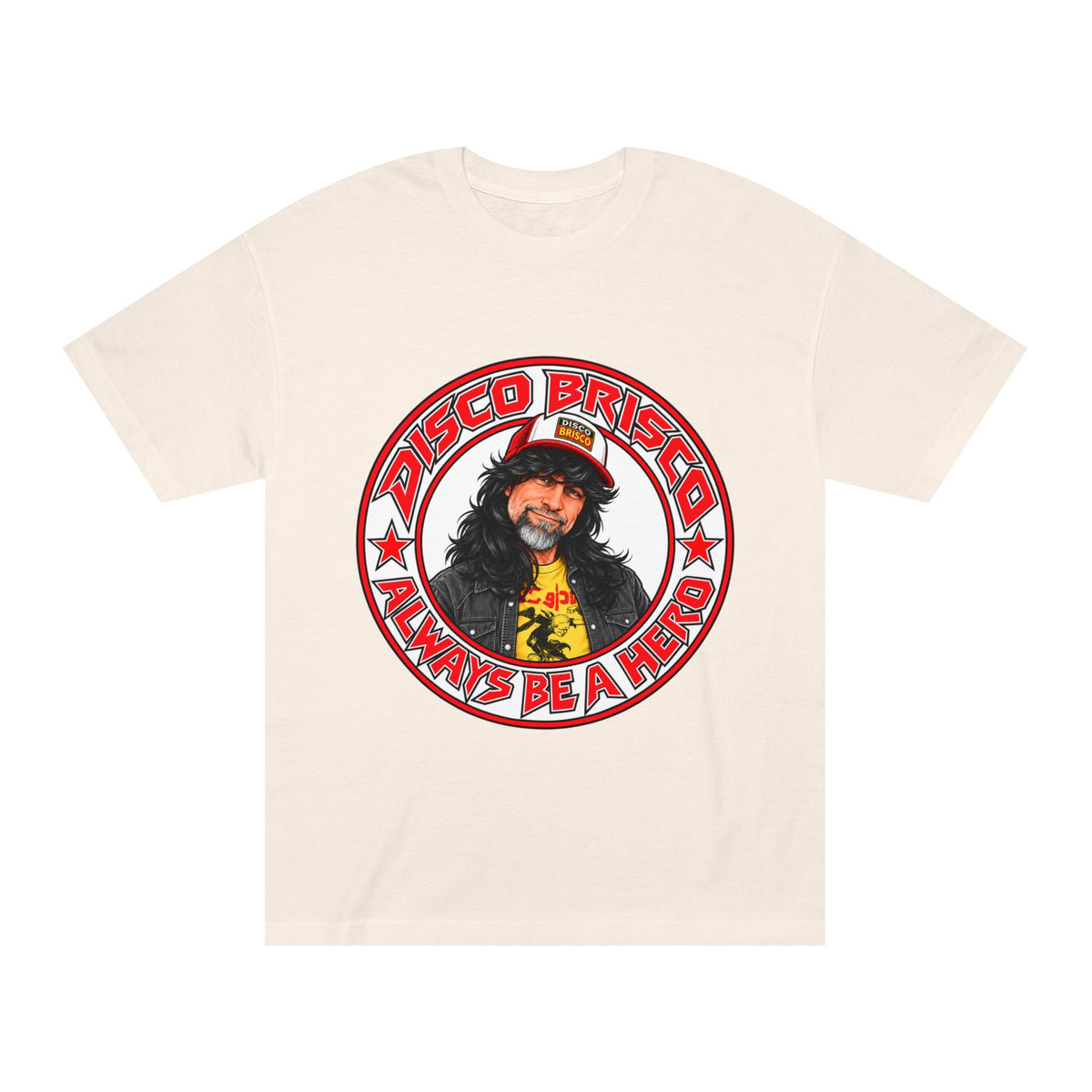 Disco Brisco "Always Be a Hero" Retro Graphic Tee