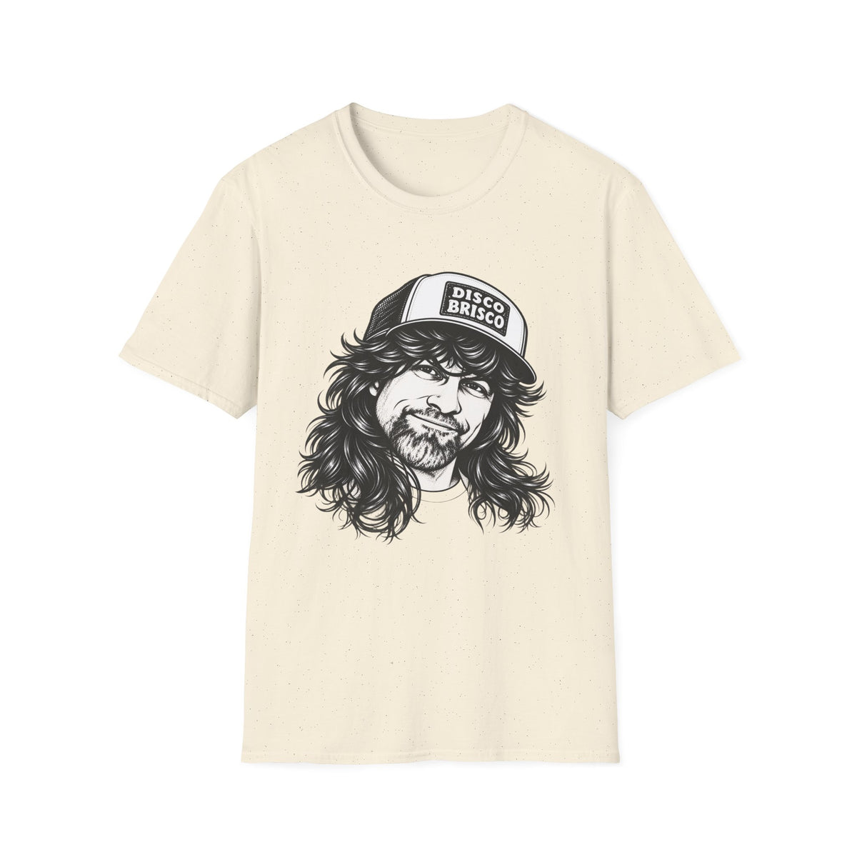 T-Shirt — Retro 'Disco Brisco' Vintage Truckers Cap Portrait Tee